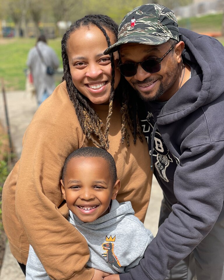 Derrica Lane and her husband are "one and done" parents raising their 7-year-old son Noble in West Baltimore.