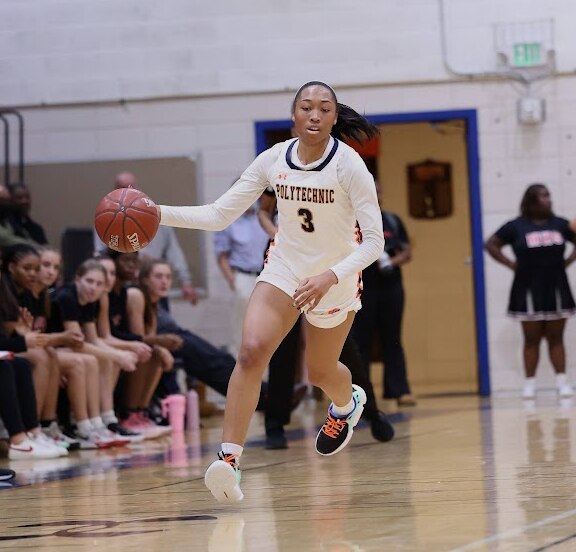 Poly girls basketball Da'Brya Clark vs. Mercy on Dec. 22, 2022