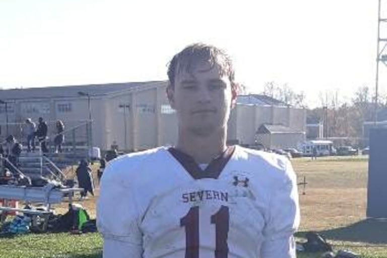 Jacob Todd helped Severn football continue its turnaround season Saturday. The senior quarterback rushed for 248 yards and five touchdowns as the Admirals clinched their first MIAA football title since 2003 with a 42-41 victory at Annapolis Area Christian for first in the C Conference.