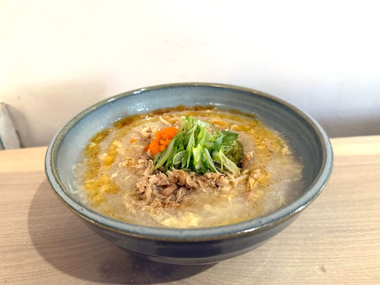 Crab congee from Blueprint Cafe at 3120 St Paul St.