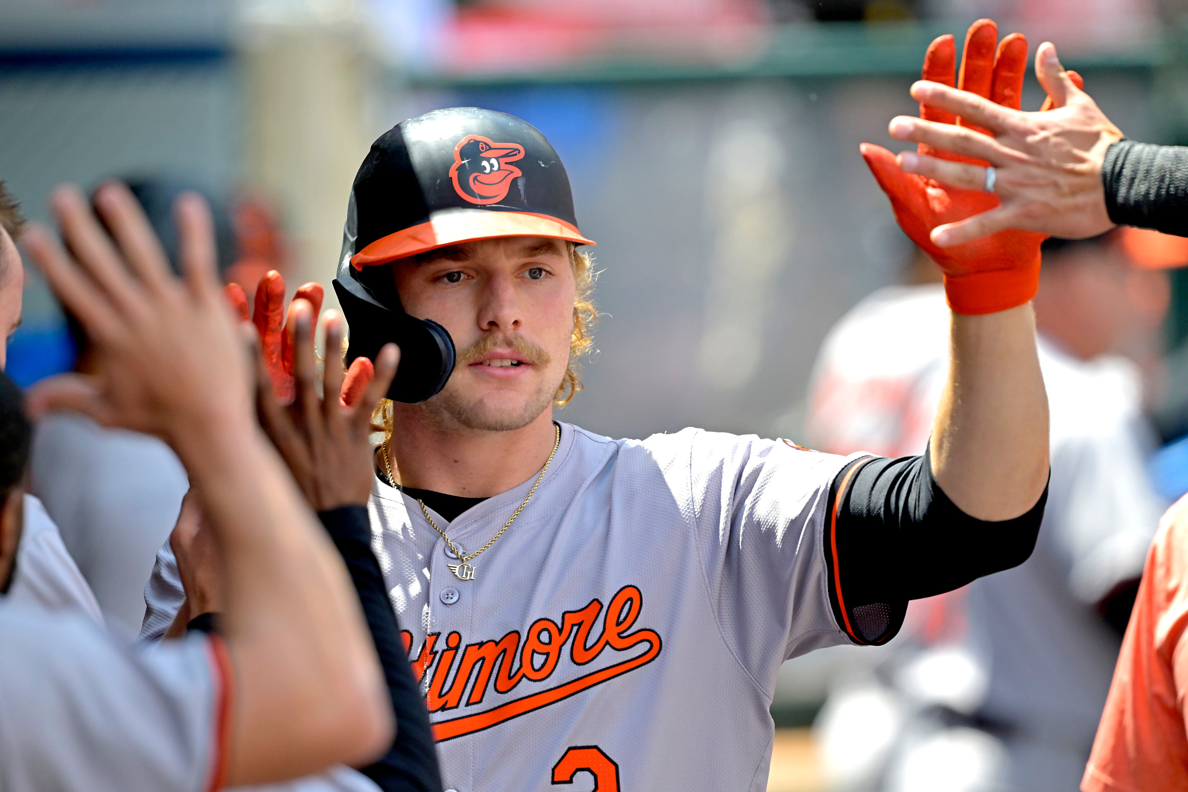 Gunnar Henderson went 3-for-3 with his eighth home run and three RBIs Wednesday as the Orioles beat the Angels 6-5.