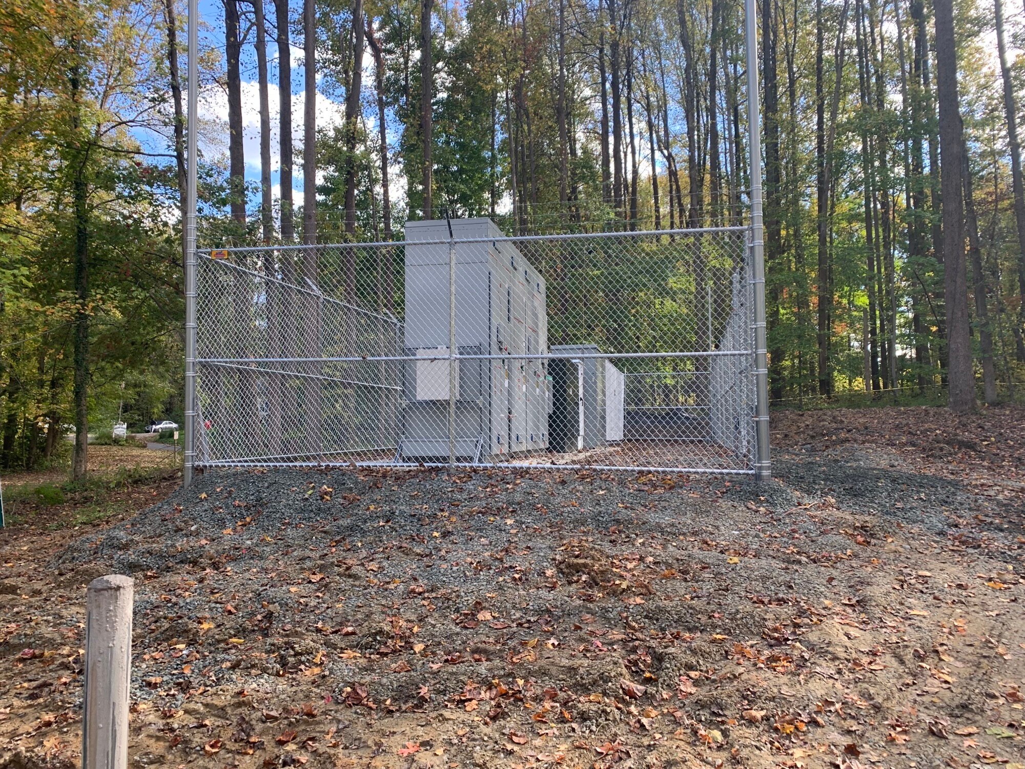 Battery storage systems, like this one installed in Calvert County by BGE in 2023, could help level out supply and demand of electricity in Maryland.