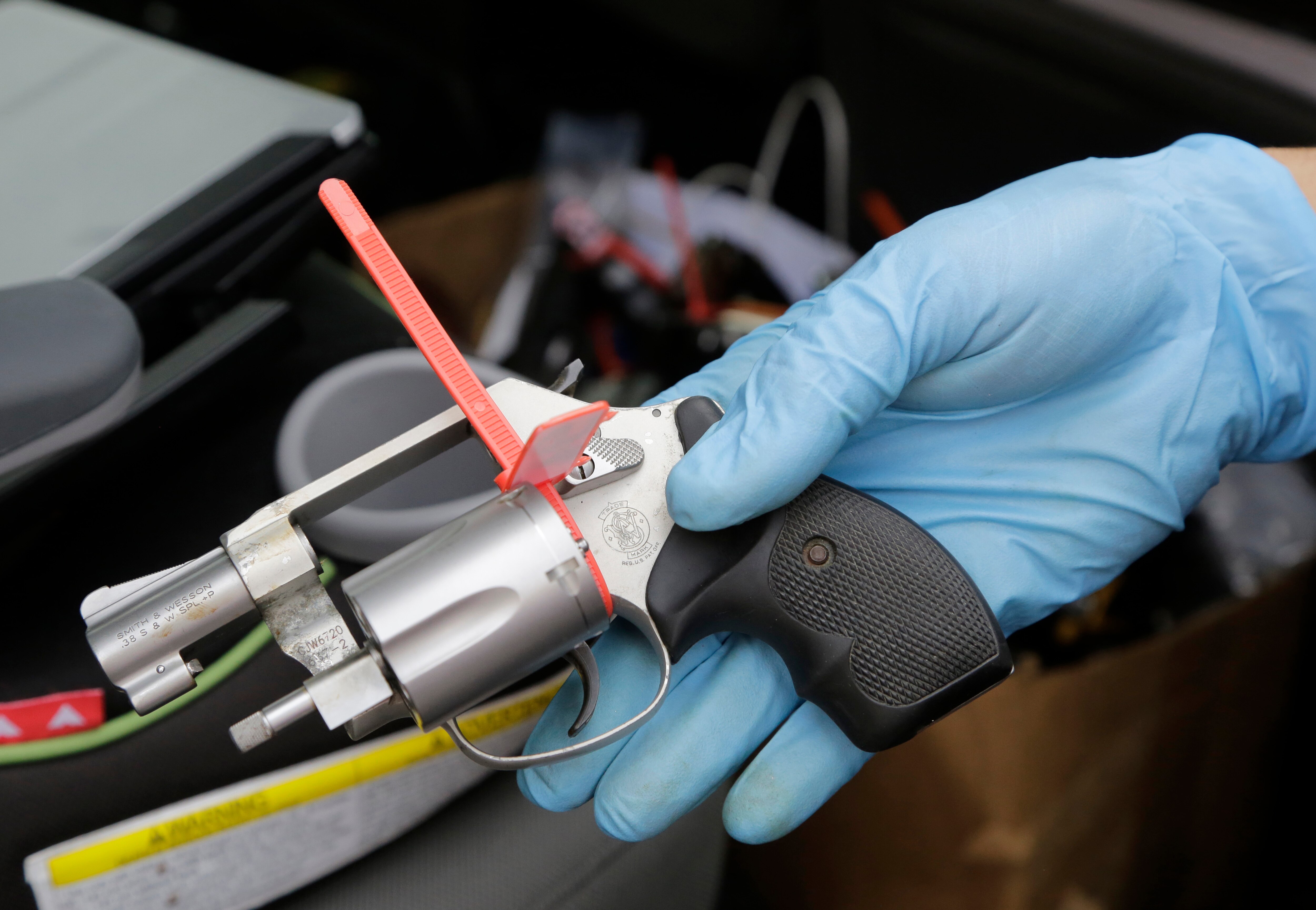 A gun turned in at a buyback event in Miami in 2016