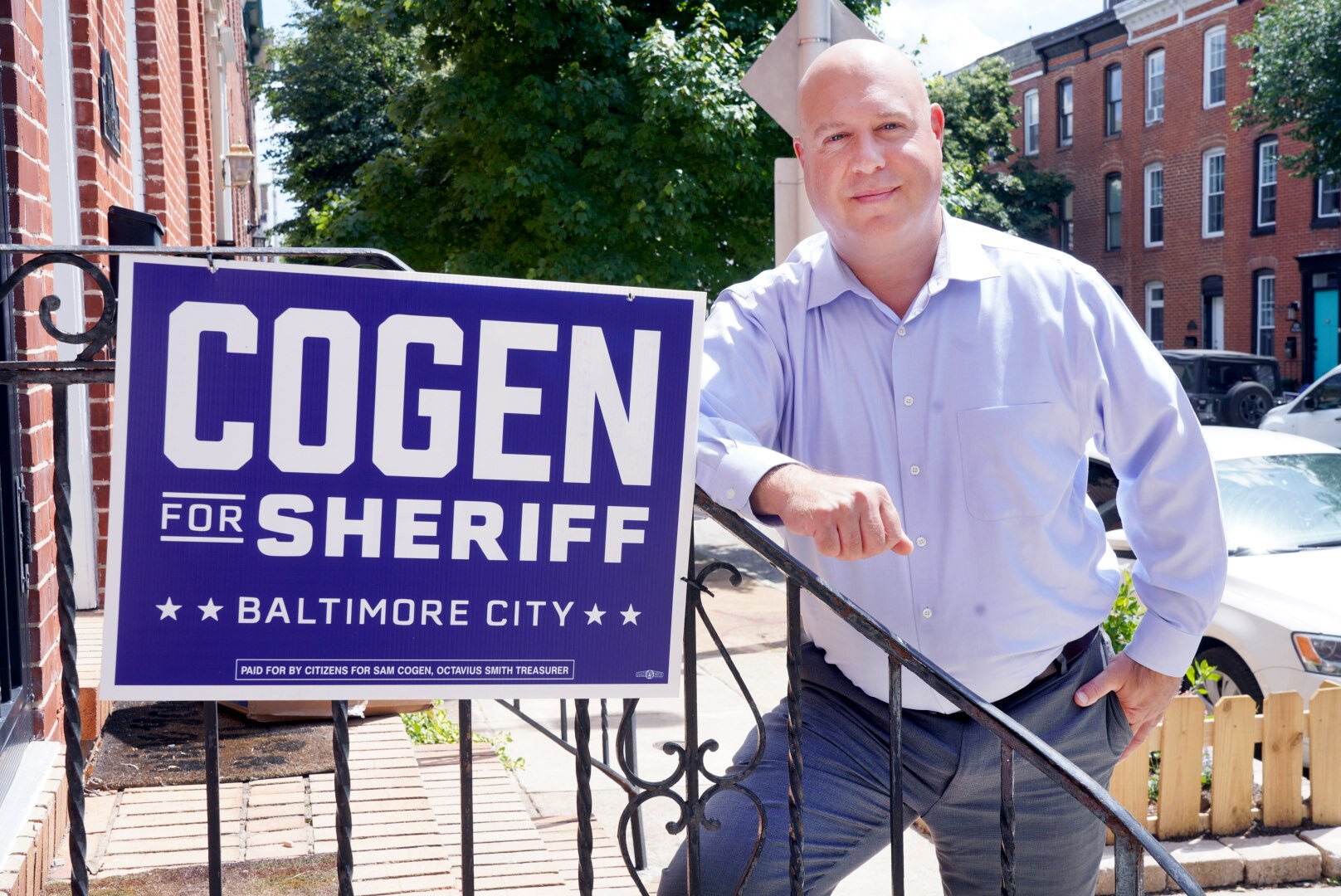 JUNE 10,2022—Sam Cogen a longstanding public servant who worked in the Baltimore City Sheriff’s Office between 1996 and 2021, is running for Sheriff. Sam started his distinguished, 25-year career as an intern and worked his way up through the ranks to become a top commander.