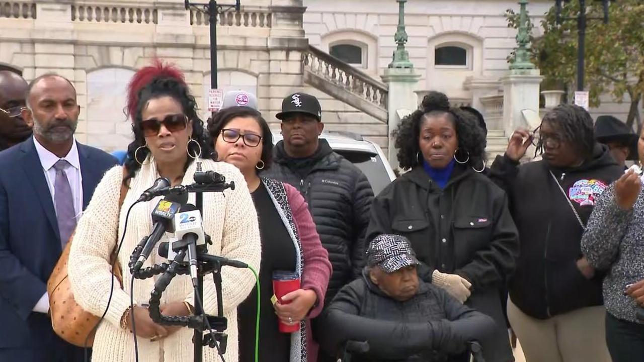 The families of Cartwell and Ronald Silver joined the protest in a call for change and answers from Baltimore leaders.