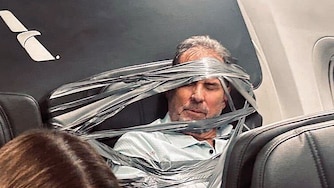 Layne Lundeen was duct-taped aboard American Airlines 618 from Dallas to Newark, New Jersey, after becoming “unruly,” causing it to diver to Baltimore-Washington International Airport.