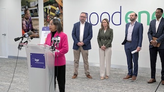 TUESDAY, OCTOBER 20, 2026 - BGE president and CEO Tamla Olivier speaks at a press conference in downtown Baltimore on Tuesday, addressing the utility's proposed conduit surcharge for city residents.