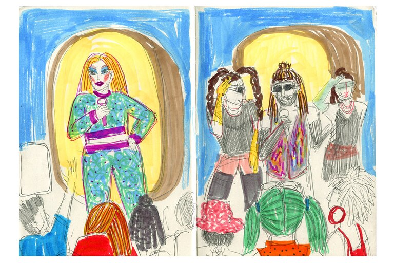 Sketches from Pride 2022.