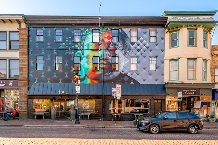 A mixed-use property, currently home to the restaurant Tsu, is for sale in downtown Annapolis. The building, 51 West St., is in the heart of the Annapolis Arts District.