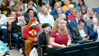 Members of the community address the Stafford Board of Supervisors at a meeting earlier this month to discuss whether to open a Buc-ee's in the county.