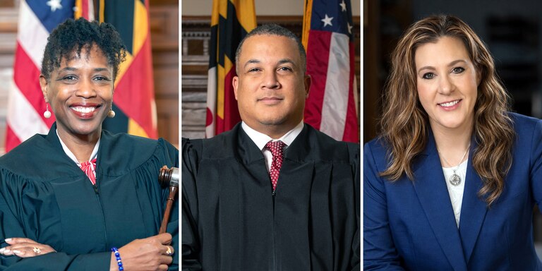 Candidates for two openings on the Anne Arundel County Circuit Court Bench include three sitting judges. From left, Ginina Jackson-Stevenson, Sydney Butcher, and challenger Elizabeth Adams.