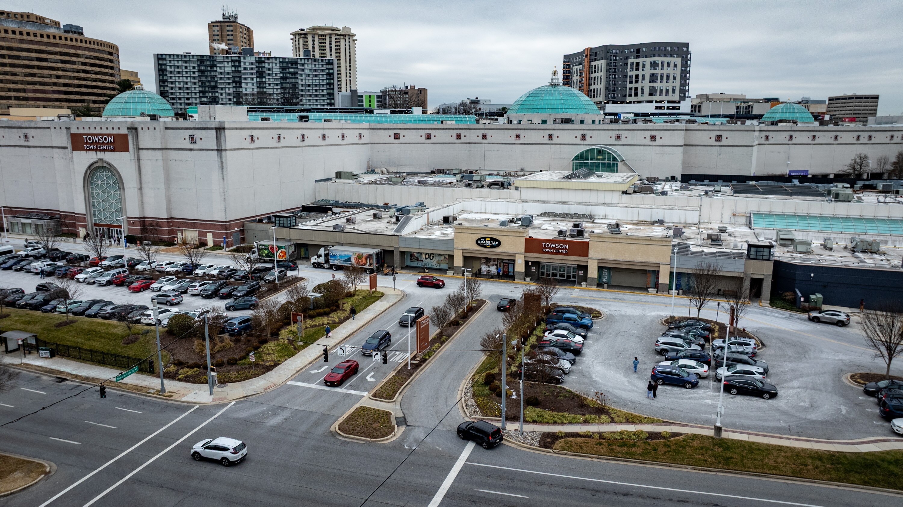 Friday, Jan. 2, 2026 — Towson Town Center started as an open-air mall along Fairmount Ave. called Towson Plaza in 1952. Over the years it was enclosed and expanded into what in now the four-story Towson Town Center.