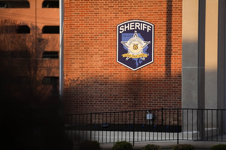 Exterior of the Harford County Sheriff’s office in Bel Air, Md. on Monday, April 14, 2025.