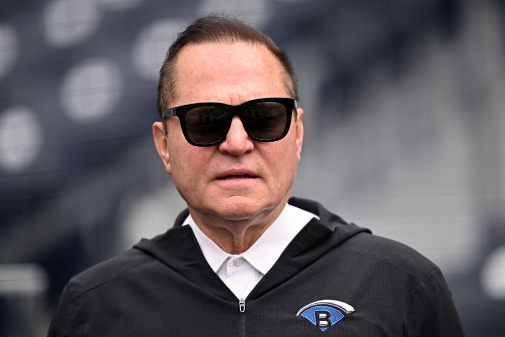 SAN DIEGO, CALIFORNIA - MAY 25: Agent Scott Boras looks on before the game between the San Diego Padres and the New York Yankees at Petco Park on May 25. (Photo by Orlando Ramirez/Getty Images)