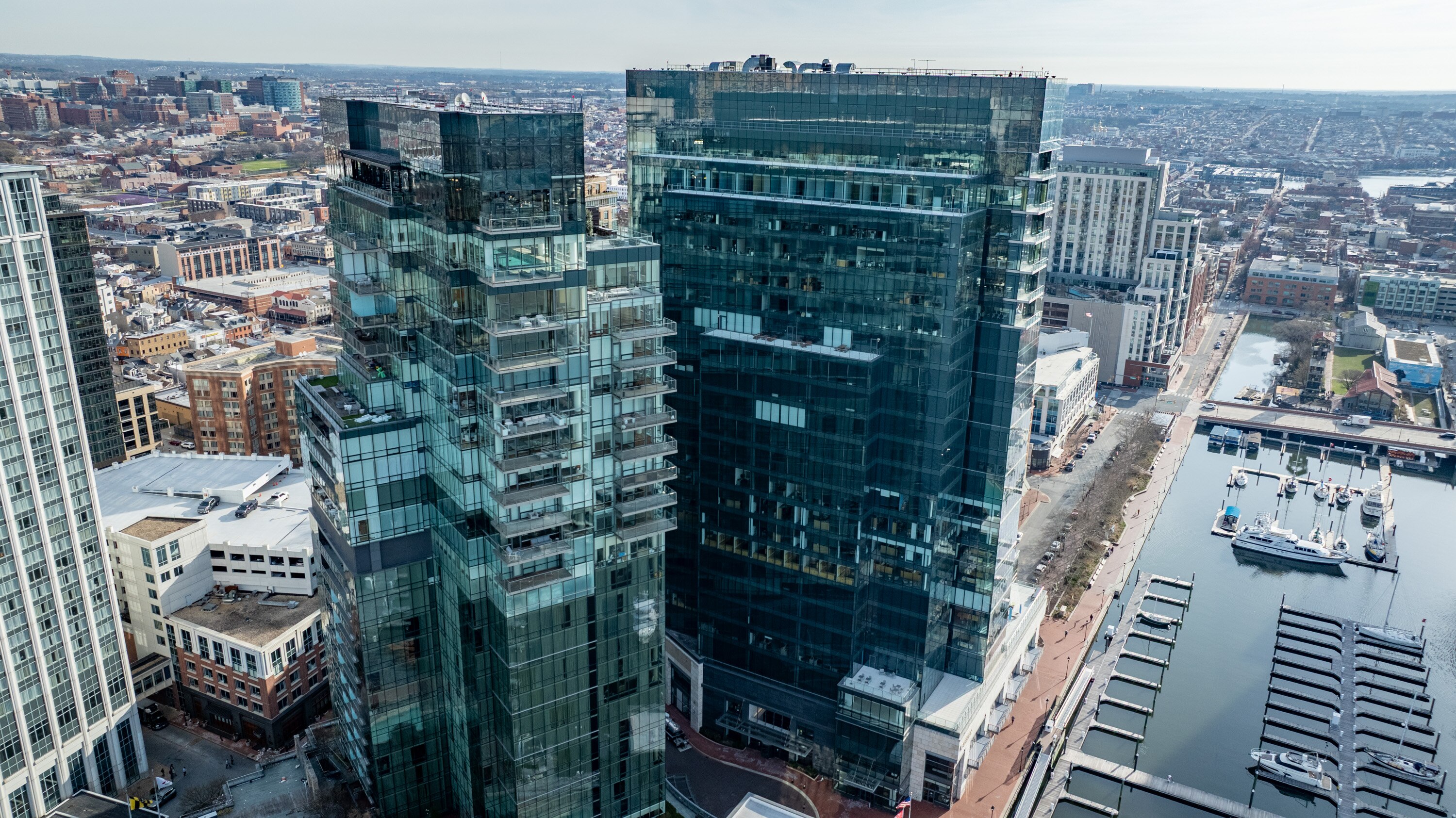 Wednesday, March 25, 2026 — The 62-unit, Four Seasons Private Residences sit atop the Four Seasons hotel in Harbor East.