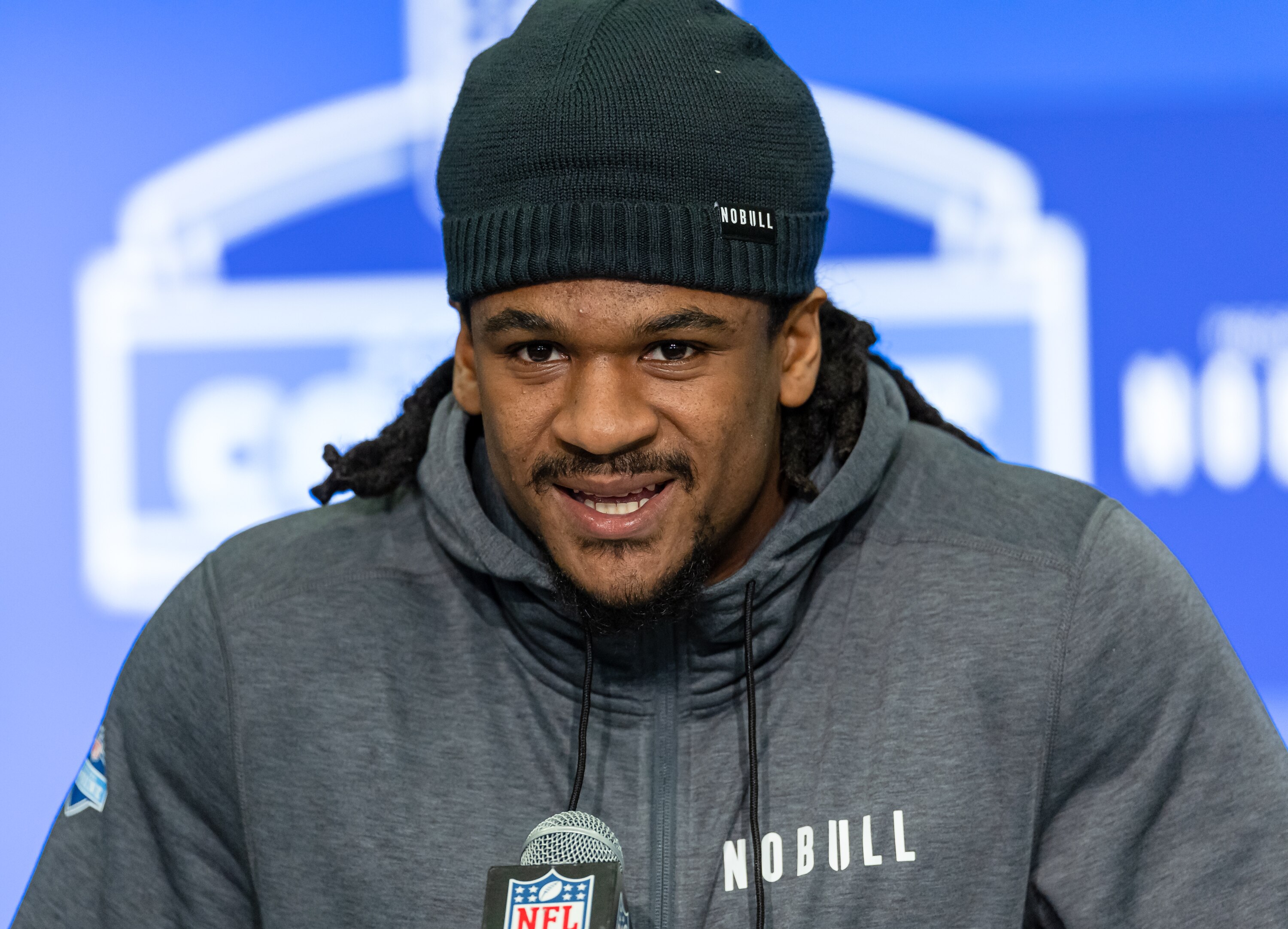 Curtis Jacobs of Glen Burnie recovered two fumbles for Penn State in a game against Iowa last season.