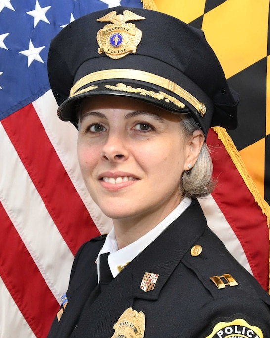 Capt. Amy Miguez was named acting chief of the Annapolis Police Department in January 2026 and is a candidate for the job on a permanent basis.