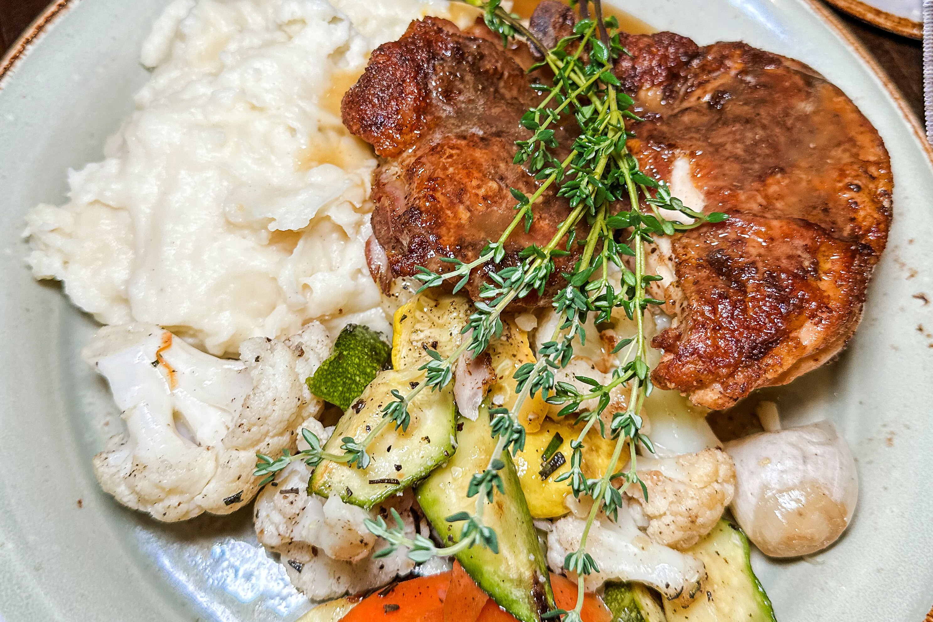 Braised lamb shank at The Barn & Lodge in Columbia