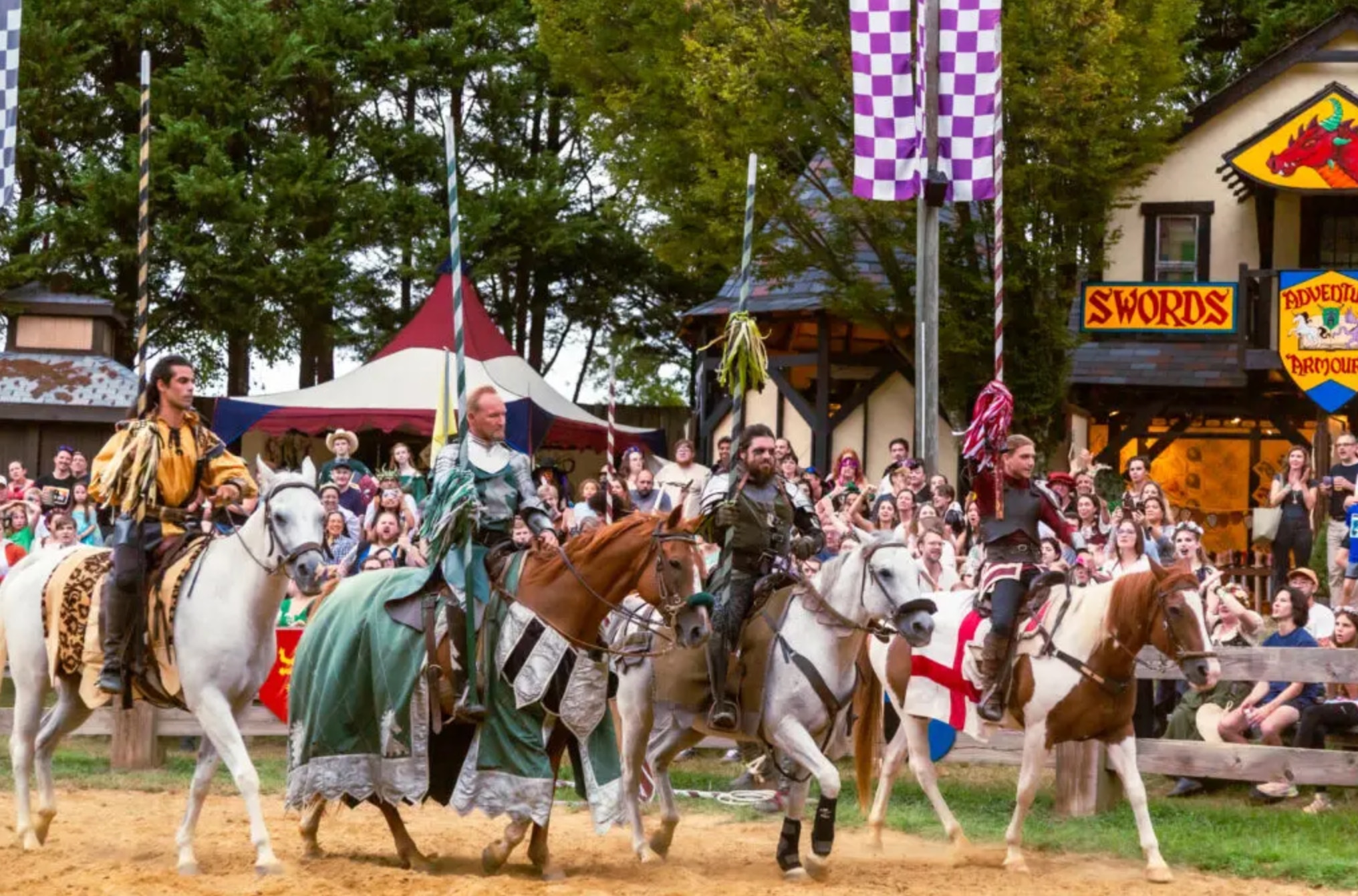 Jousters at the Maryland Renaissance Festival