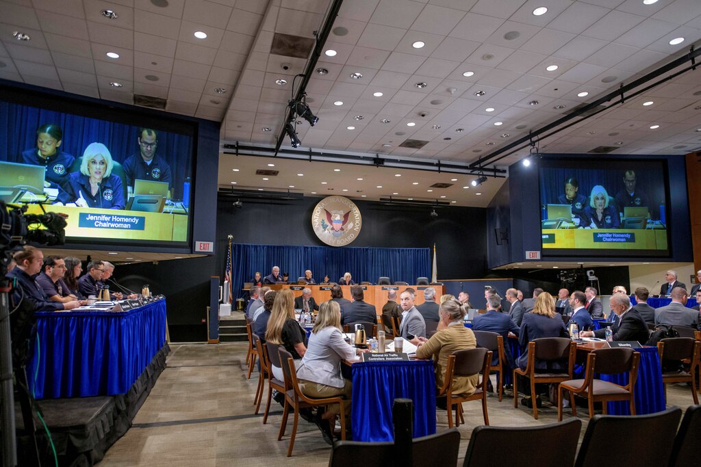 The U.S. government admitted in a federal court filing that it was liable in a deadly helicopter and plane crash that killed 67 people. In July, National Transportation Safety Board Chairwoman Jennifer Homendy spoke during an NTSB fact-finding hearing on the midair collision.
