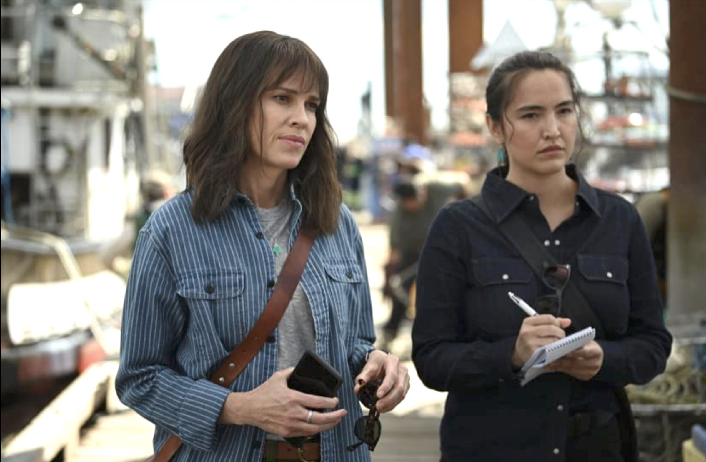 HILARY SWANK, GRACE DOVE from the ABC's show Alaska Daily.