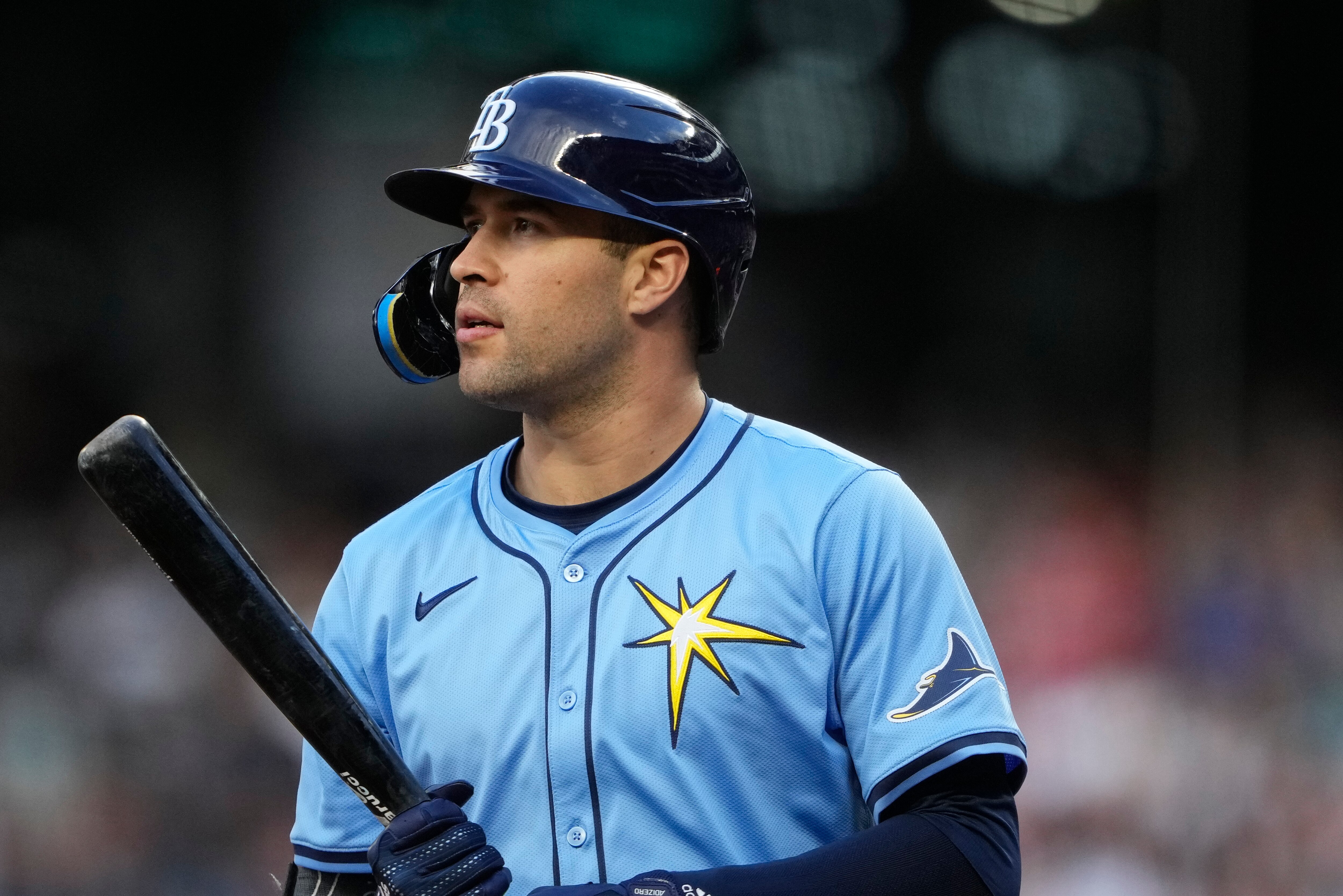 Dylan Carlson, 26, played 96 games last season between the St. Louis Cardinals and Tampa Bay Rays.