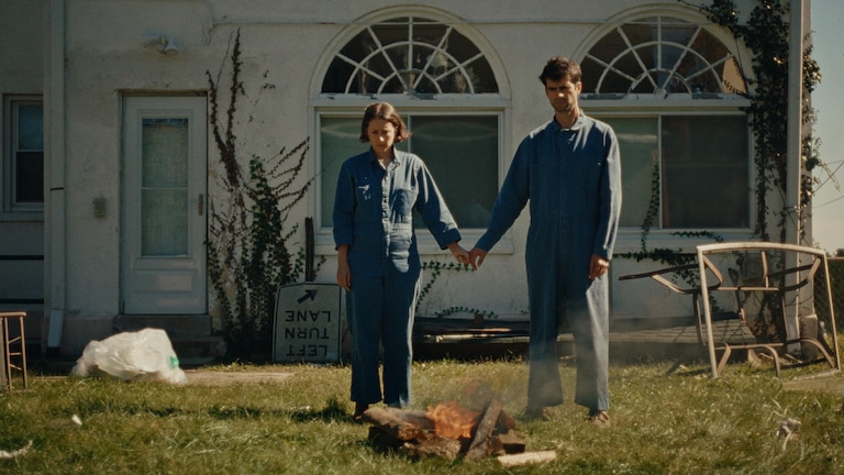 “Little Doors,” a new fantasy movie made in Baltimore, stars Megan Koester, left, and writer-director Anthony Oberbeck.
