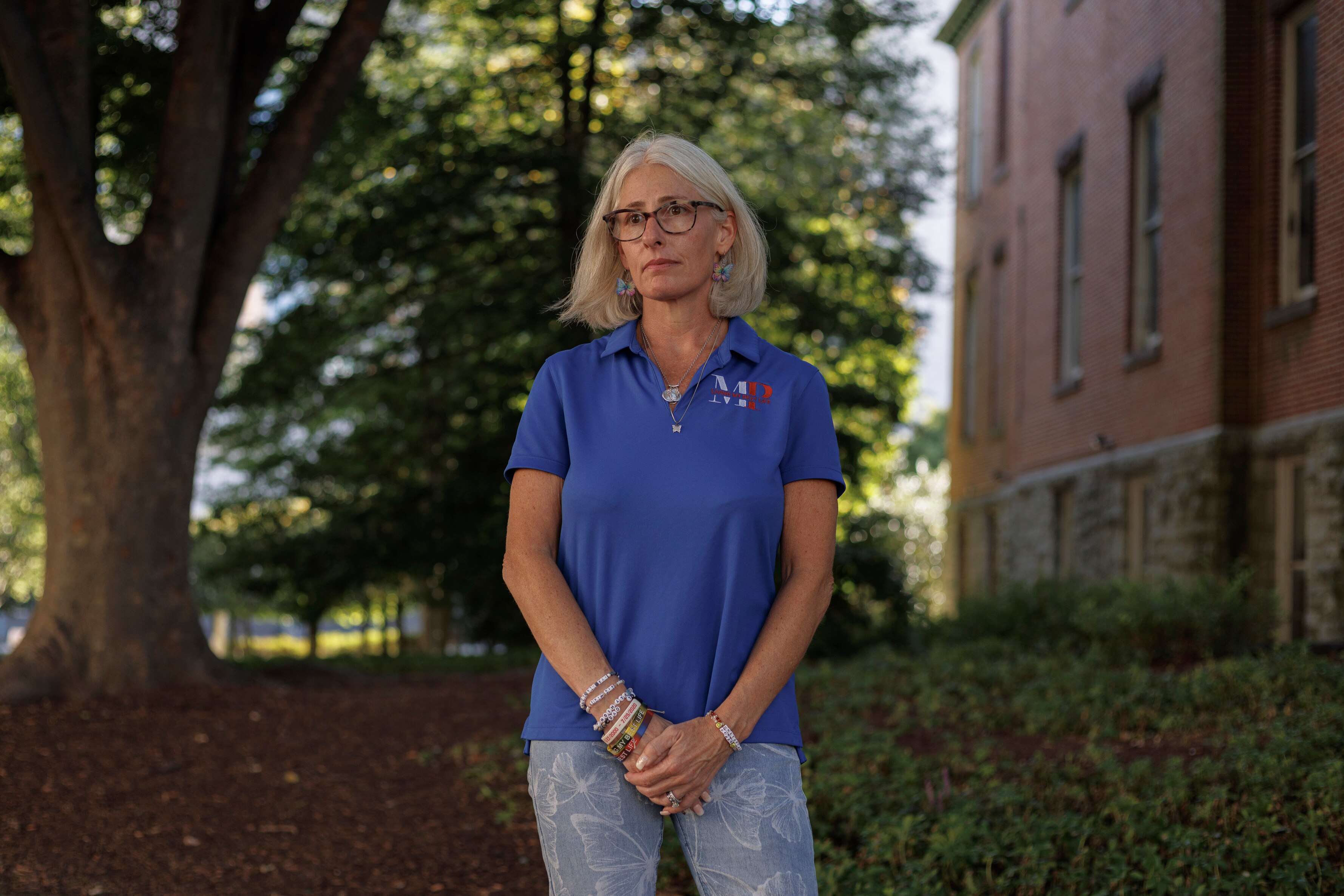 Jenn Pisarra poses for a portrait in Rockville, Md.