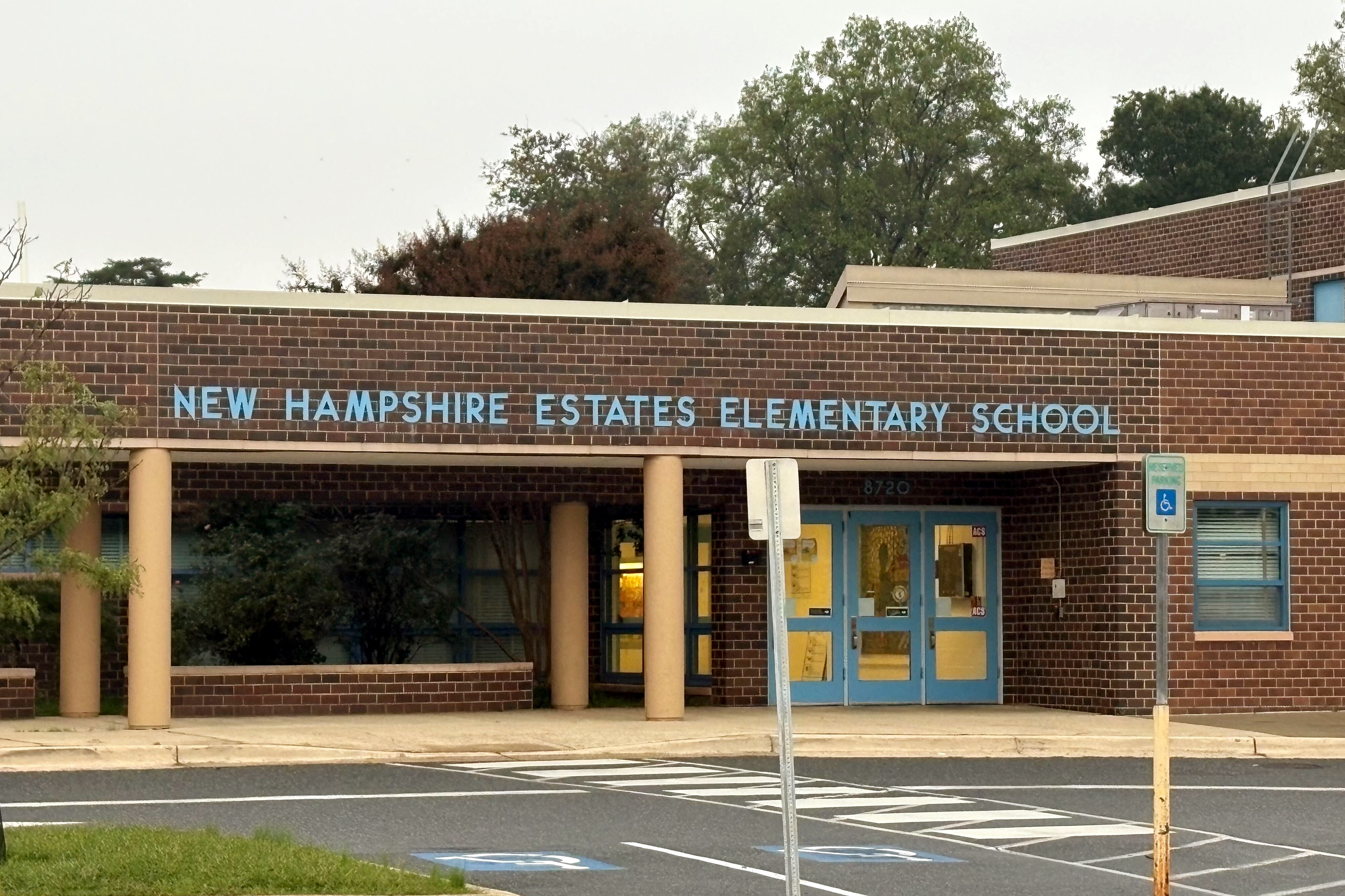 SEPTEMBER 30, 2025 - New Hampshire Estates Elementary School in Silver Spring. Parents have been nervous after a recent ICE sighting near the school.