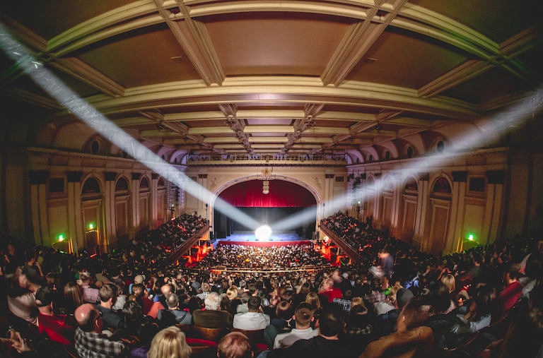 The Lyric Baltimore will feature the full “West Side Story” sets, featuring scaffolding and a New York City skyline.