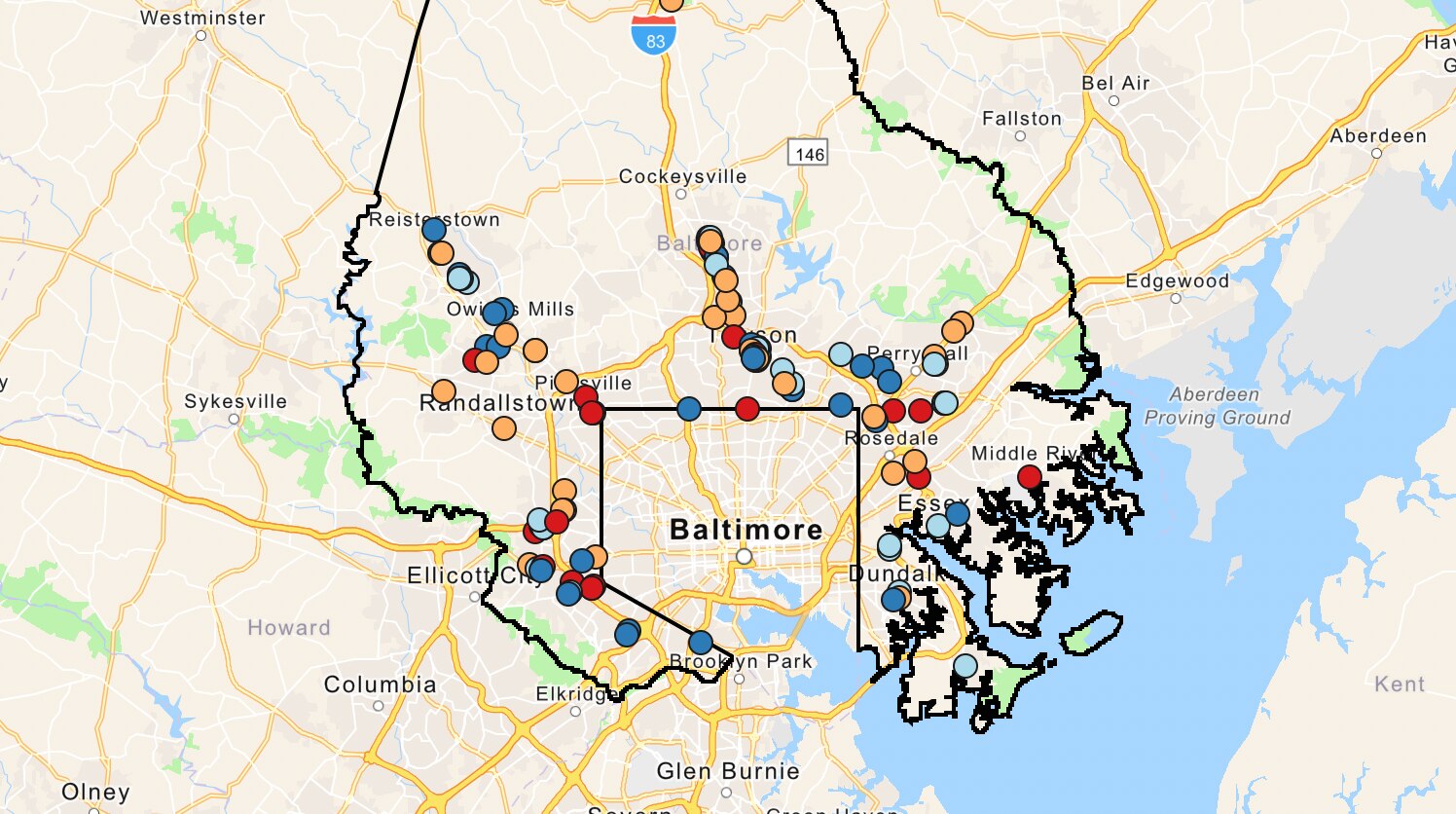 Baltimore County has a new dashboard that lets users view what restaurants have been closed by the health department for violations.