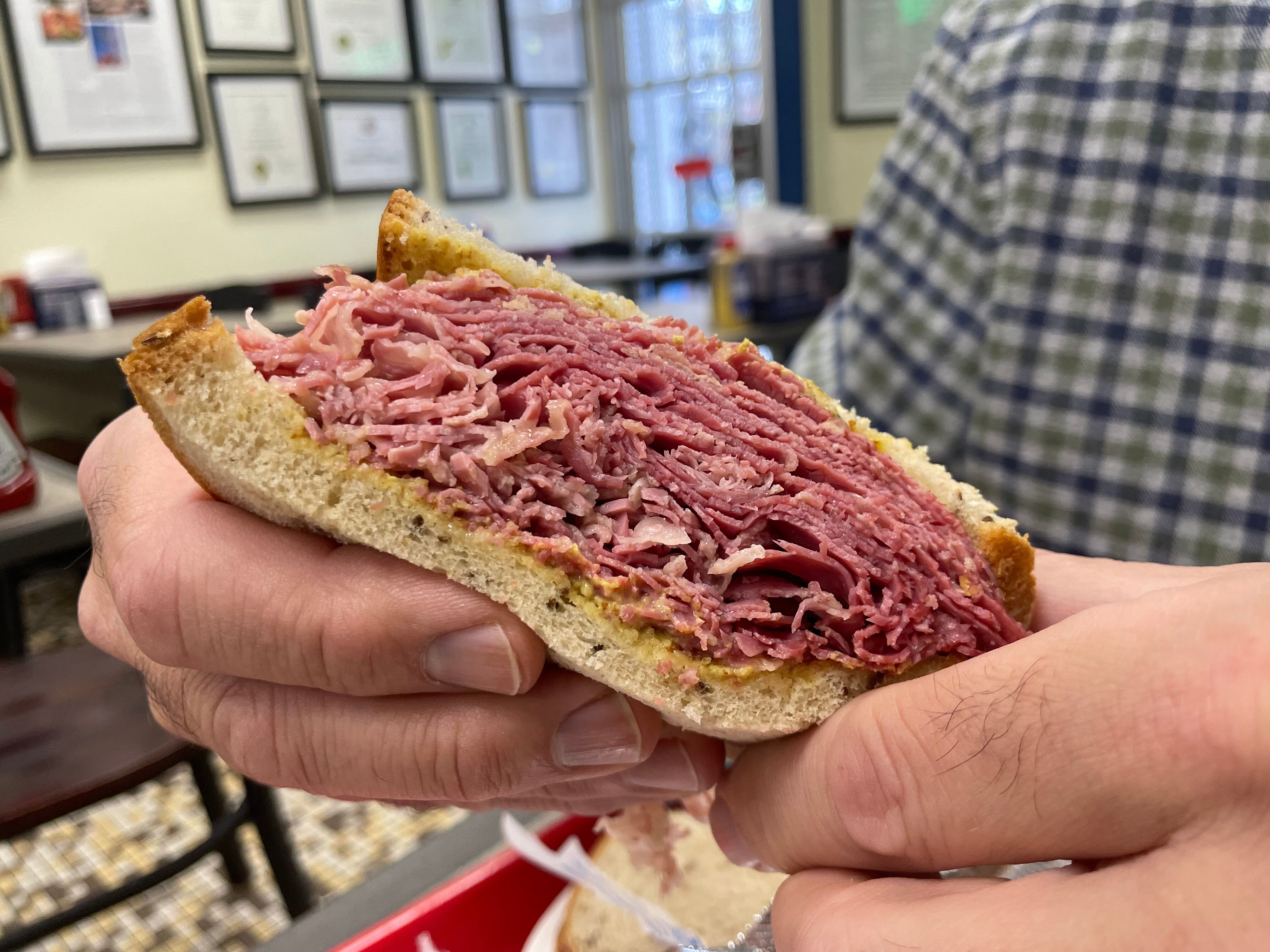 Attman's pastrami on rye was a must-try for my dad.