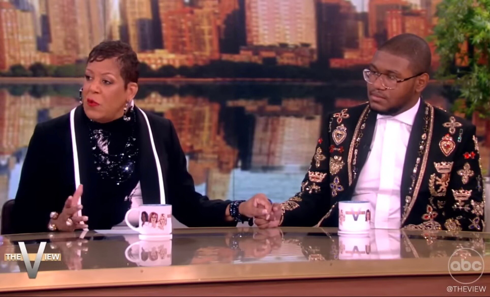 Linda and Eric Carpenter-Grantham in a screenshot of their appearance on “The View” this week where they pitched a bill intended to protect people with disabilities that they hope lawmakers will pass next year.