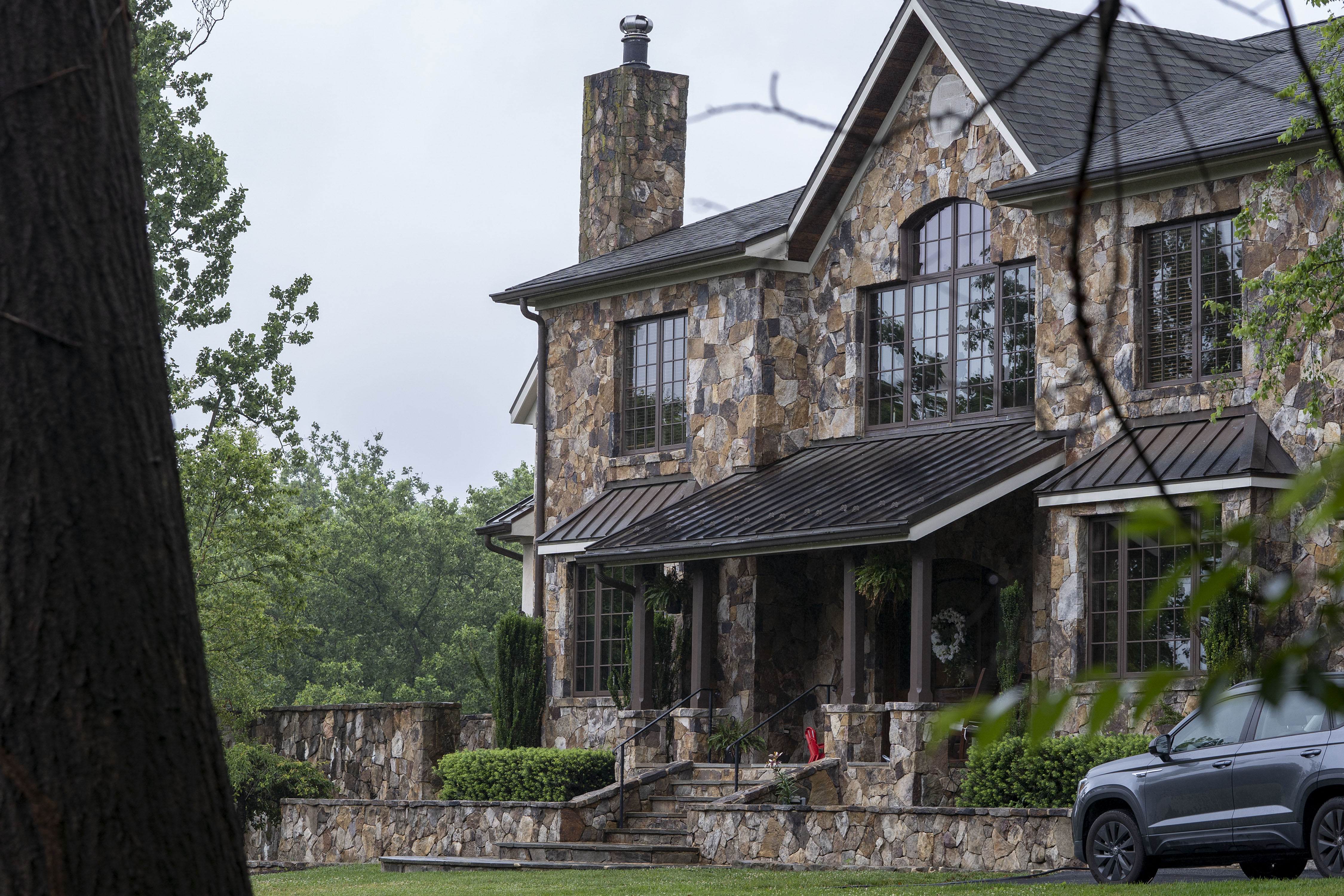 Pictured is the 10,000-square-foot mansion in Baltimore County that sovereign citizens took over.