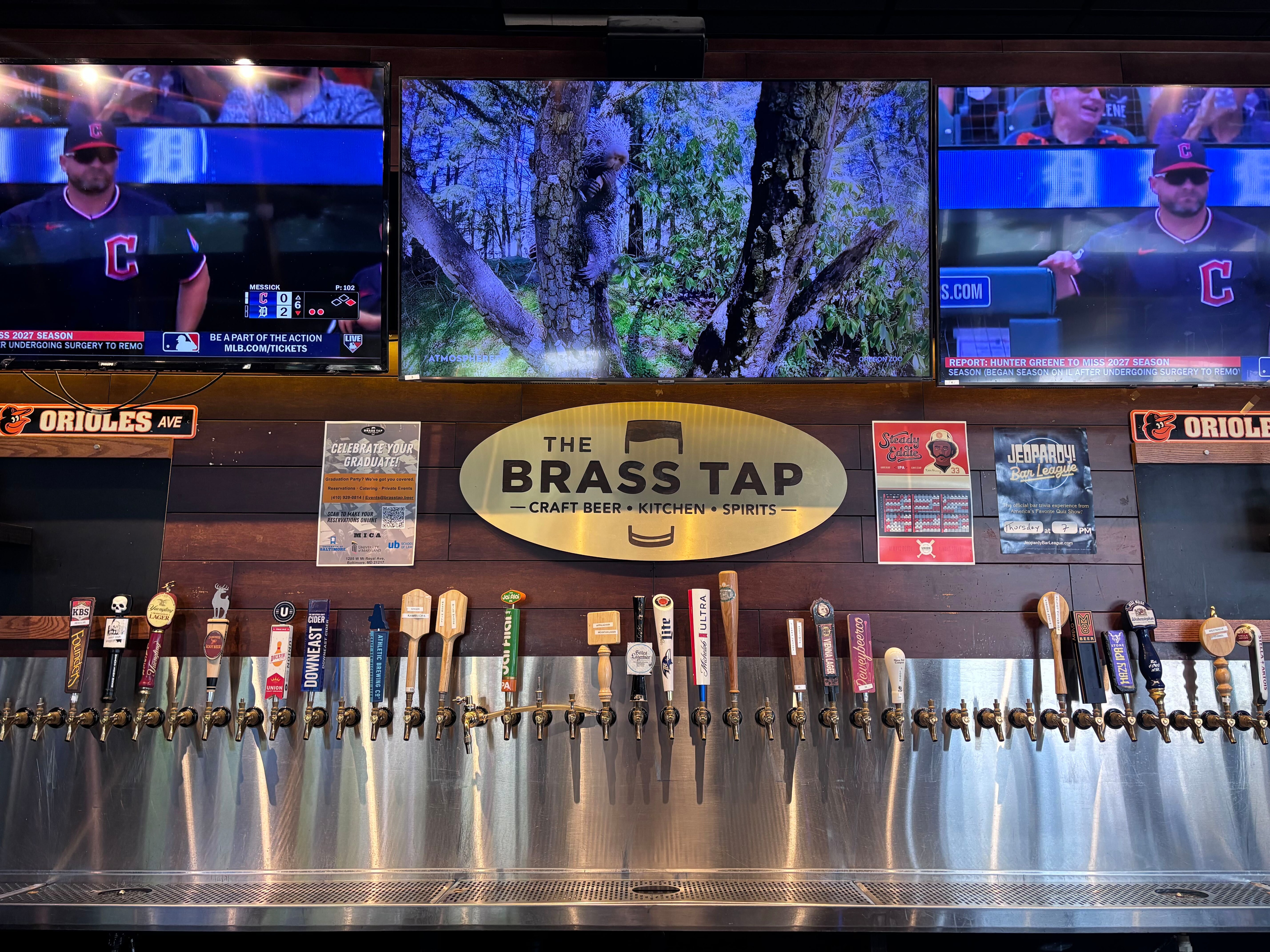 The interior of the bar The Brass Tap