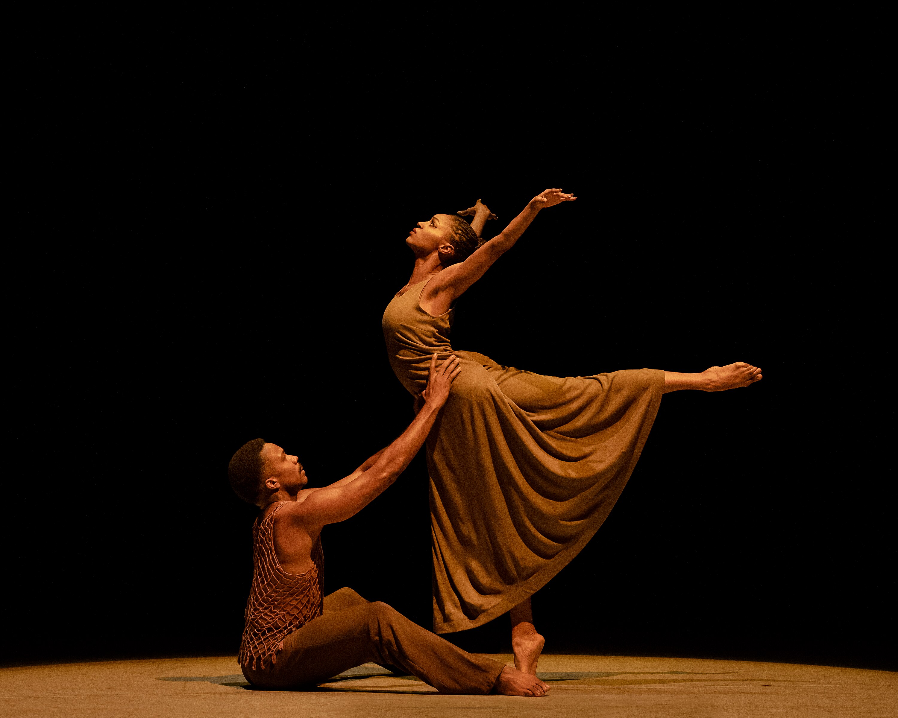 Alvin Ailey American Dance Theater's Corrin Rachelle Mitchell and Michael Jackson Jr. in 'Revelations.'