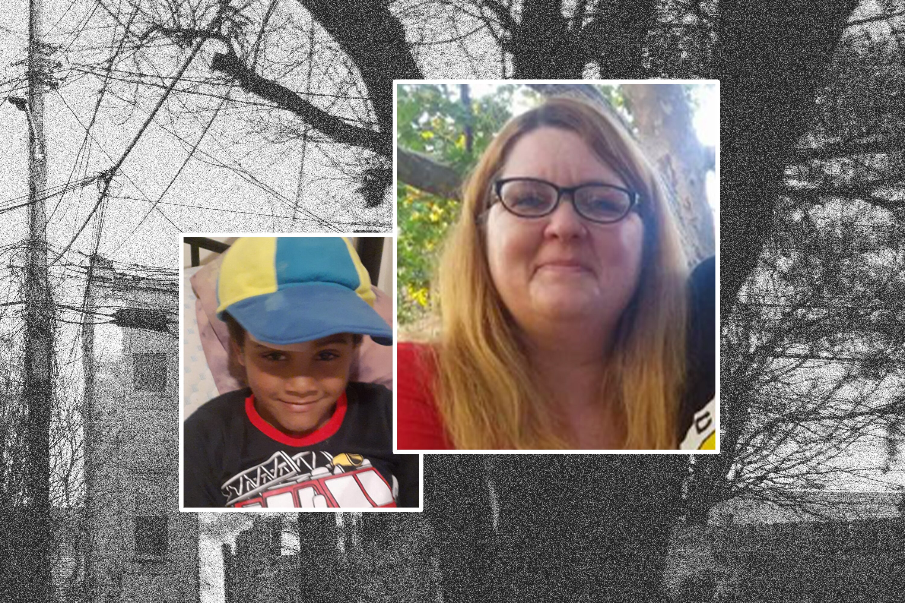 Denise Day, right in a photo from 2015, now faces only a misdemeanor charge after allegedly helping Tristan King, left, hide for nearly six months while he was considered missing.