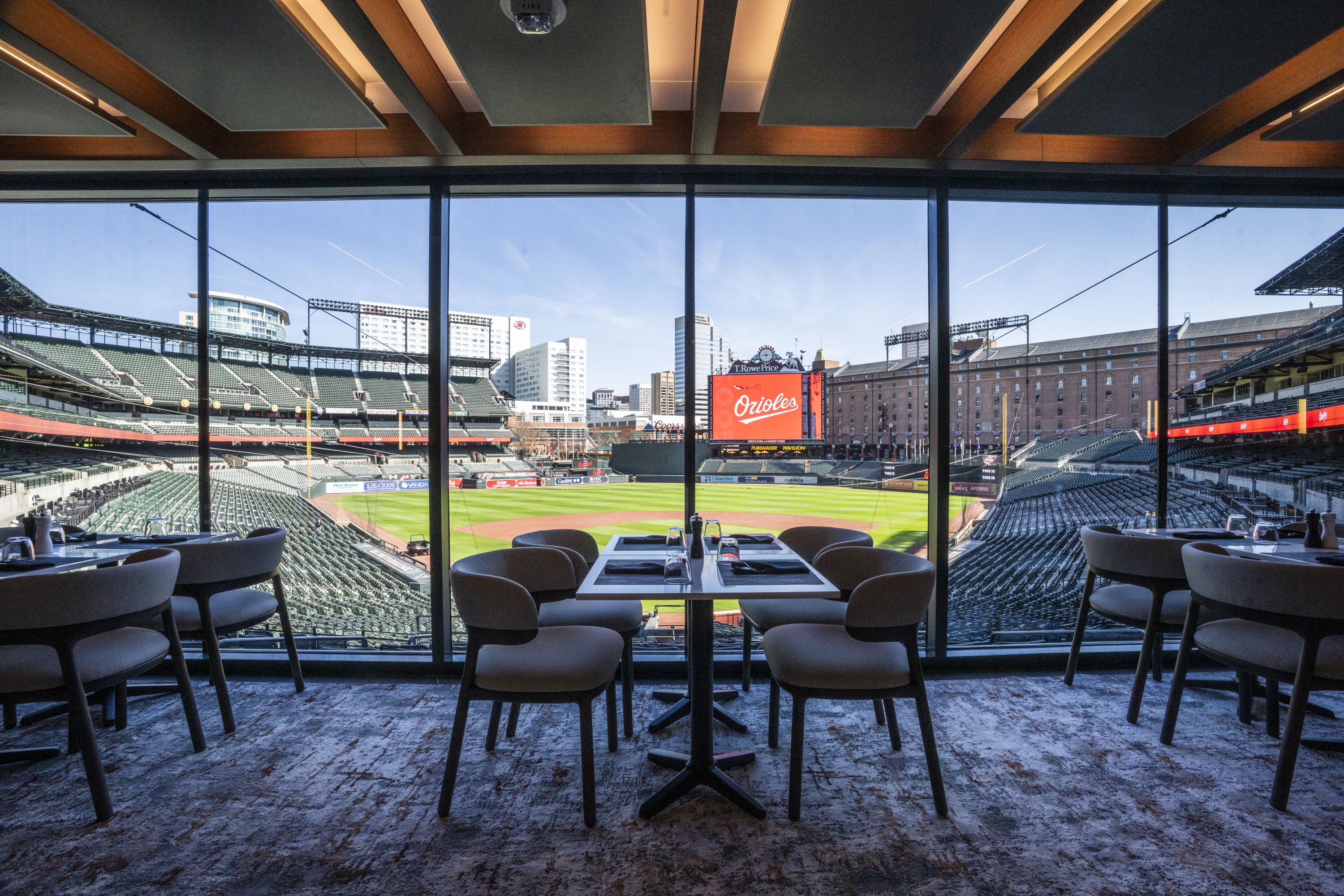 The Truist Club is Camden Yards’ first premium club located behind home plate.