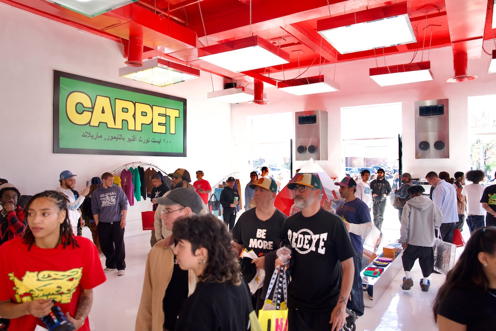 SATURDAY, APRIL 11, 2026 - People shop at the flagship store of Carpet Company on its opening day.