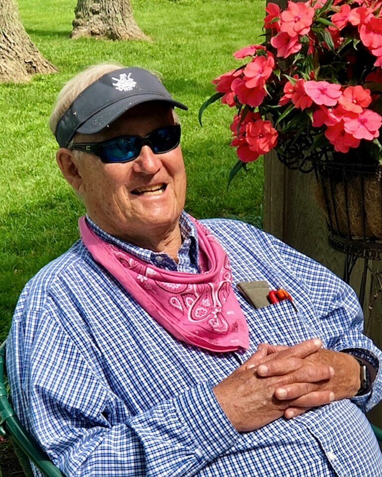 Bill Passano relaxing outdoors.