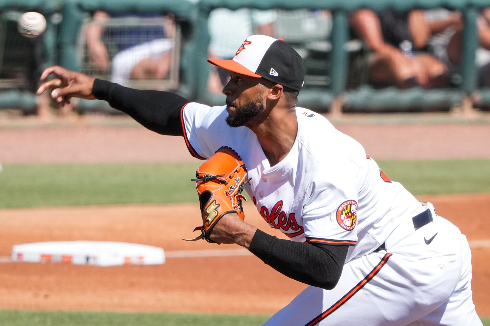 Reliever Dillon Tate, pitching during spring training, wants to bounce back from an elbow injury.