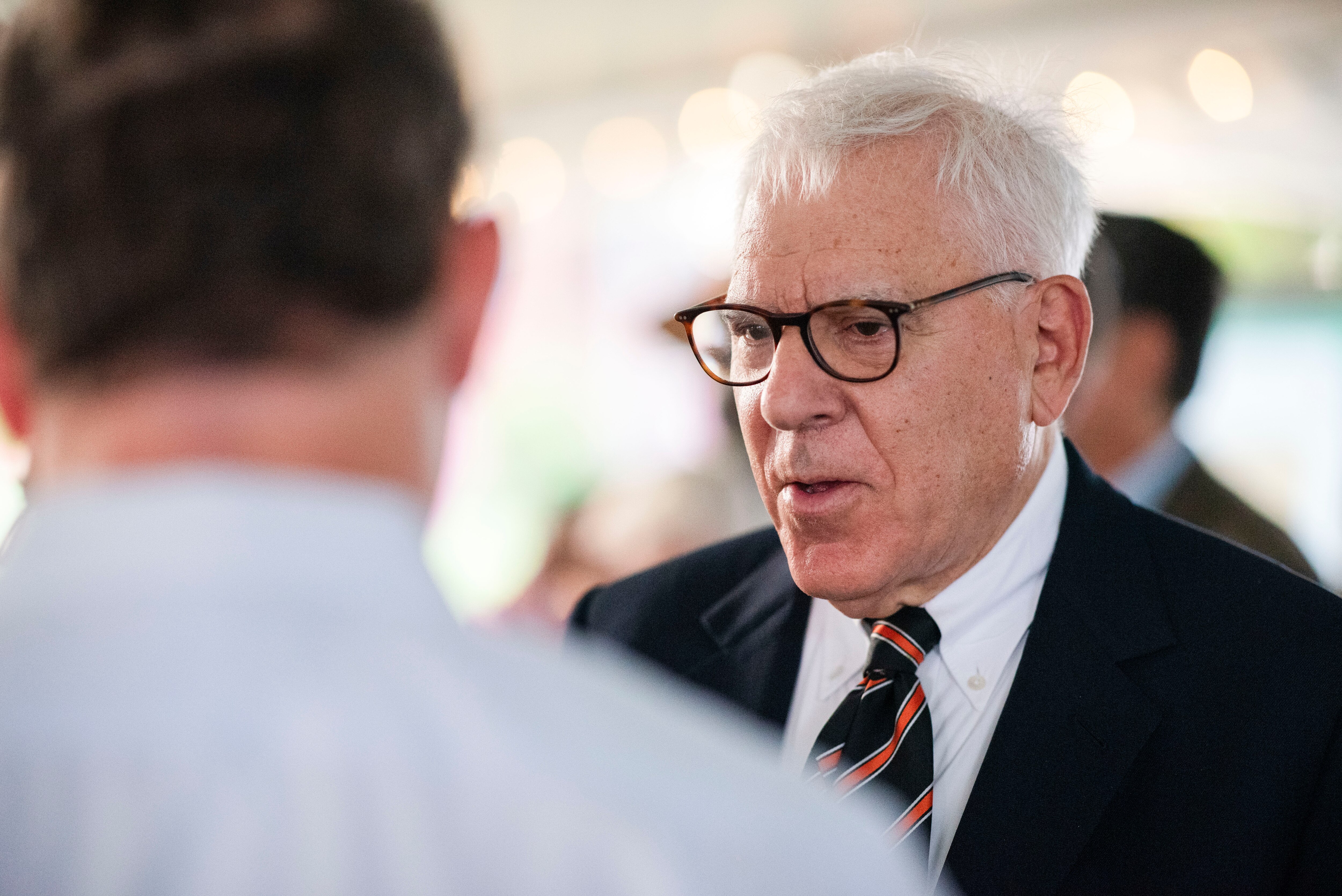 Baltimore Orioles owner David Rubenstein speaks with guests at Living Classrooms event honoring him on September 14th, 2024 in Baltimore, MD.