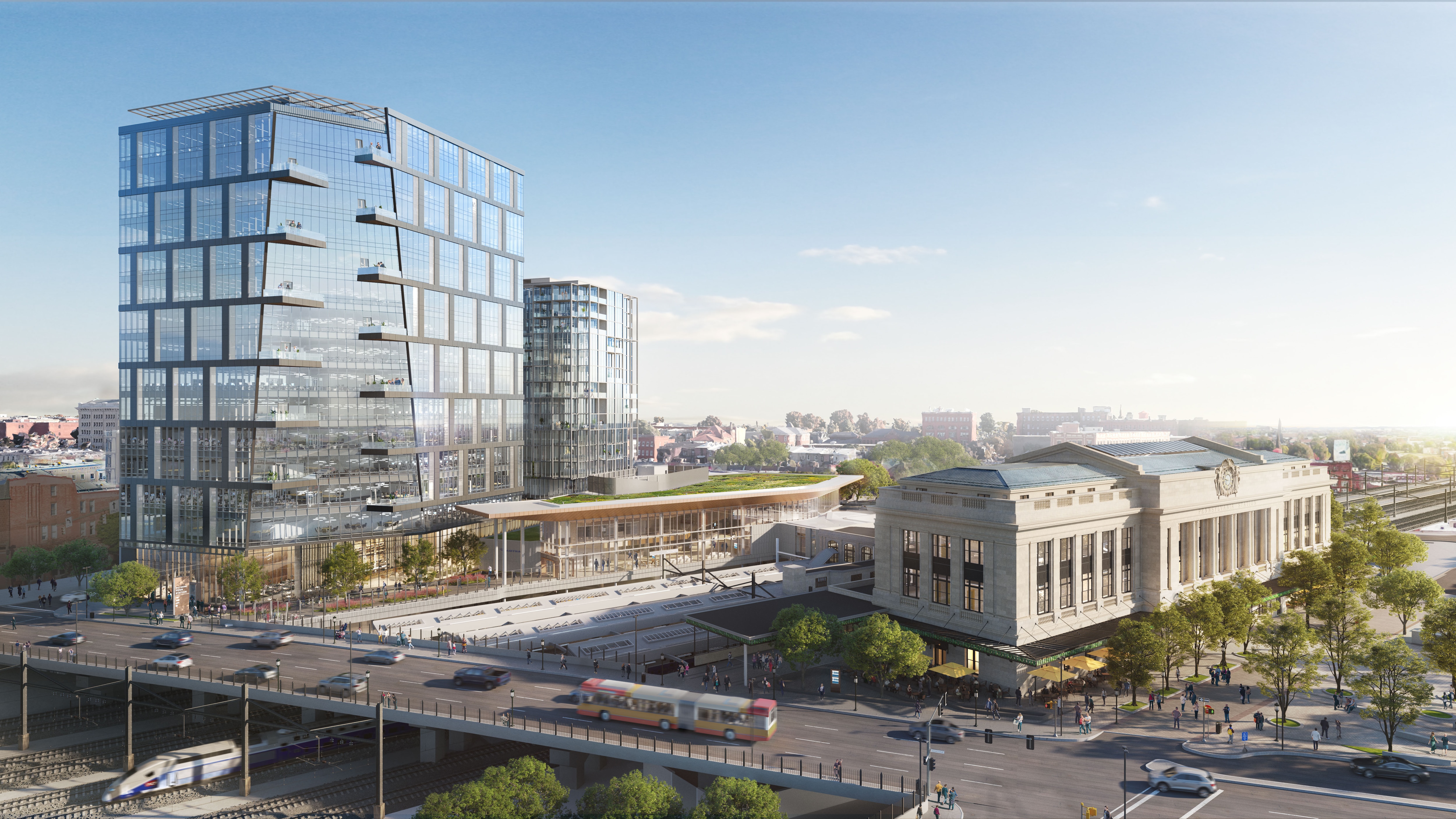 Rendering of historic Penn Station station and planned expansion.