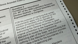 Question 3 on Maryland mail ballot.
