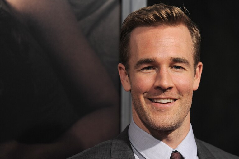FILE - James Van Der Beek attends the premiere of "The Words" in Los Angeles on Sept. 4, 2012.