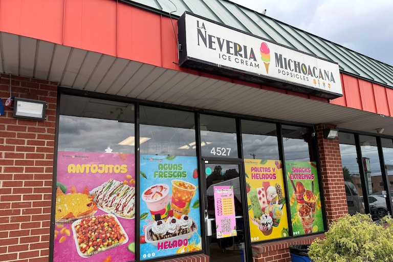 La Neveria Michoacana in Bladensburg is a Mexican-inspired ice cream shop that also serves ice pops and mangonanda.