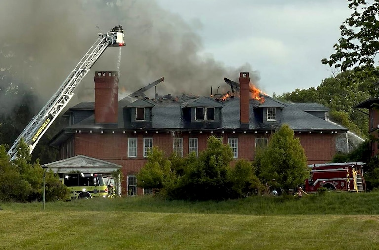 A team of Deputy State Fire Marshals are on the scene and actively investigating two separate fires at Springfield Hospital Center in Sykesville.