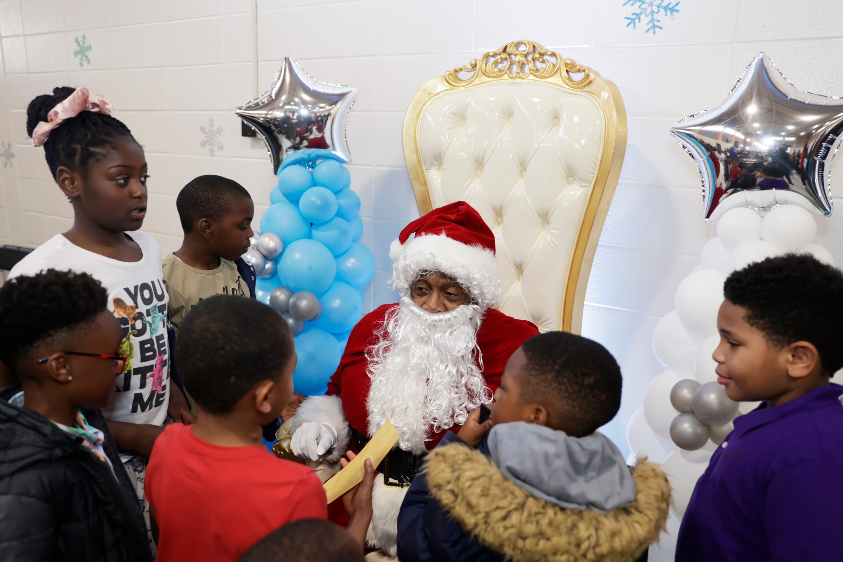 Writer Alanah Nichole Davis says she intends to spread the word that Santa is Black. (Photo by Terence Rushin/Getty Images for Comcast)