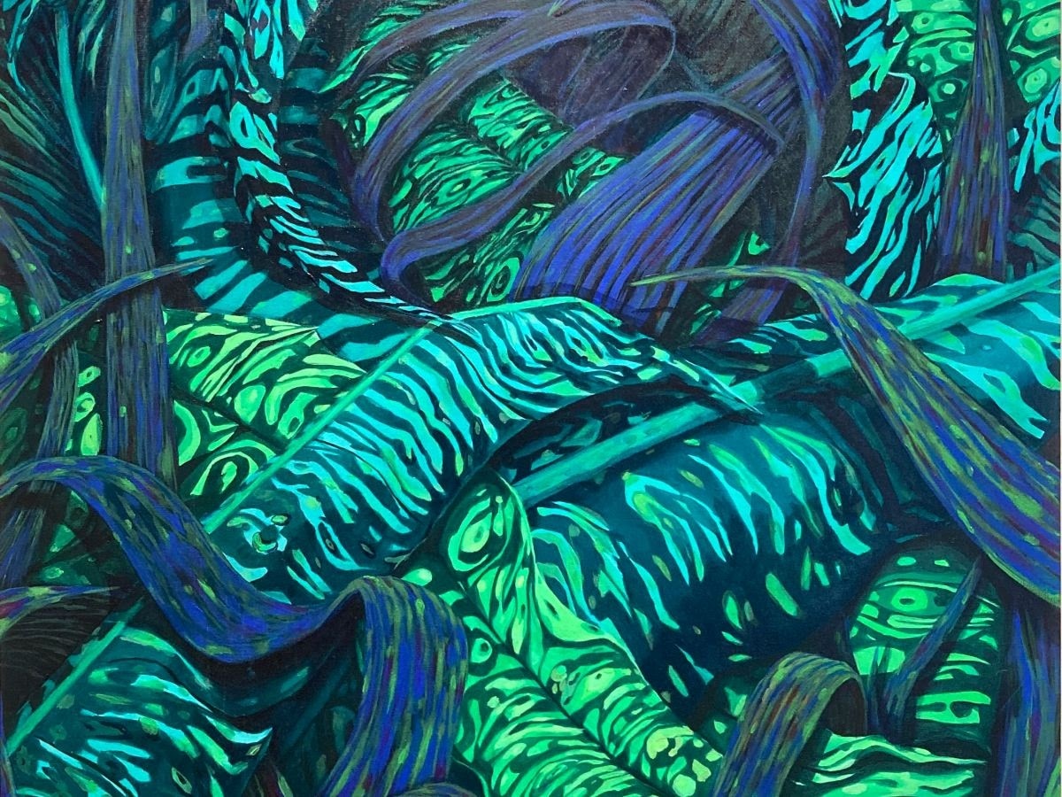 Phaan Howng’s “Witch Fever.” Howng is one of the featured artists in The Peale’s “Balancing Acts” exhibition.