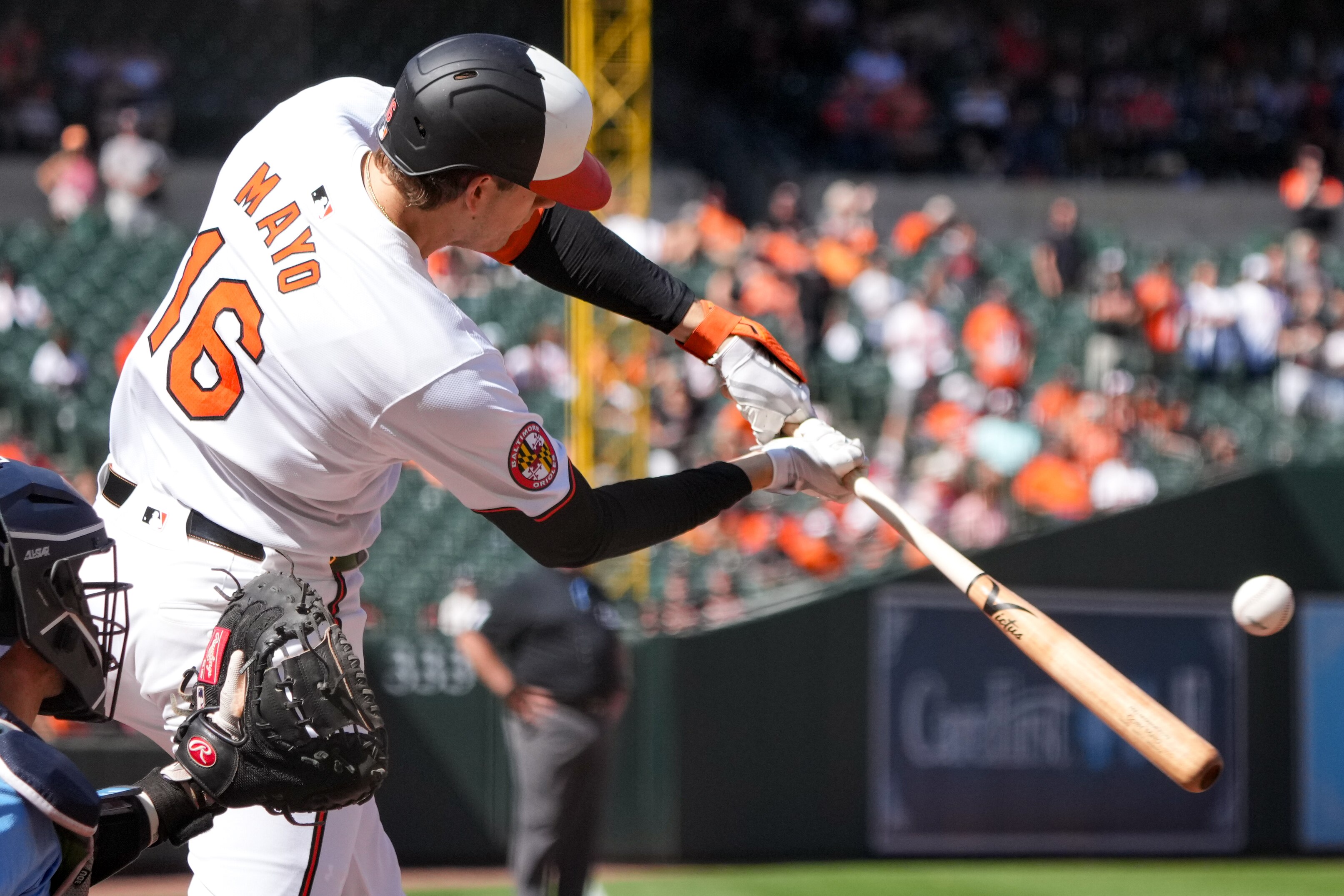 Coby Mayo has four hits in 41 at-bats with the Orioles.